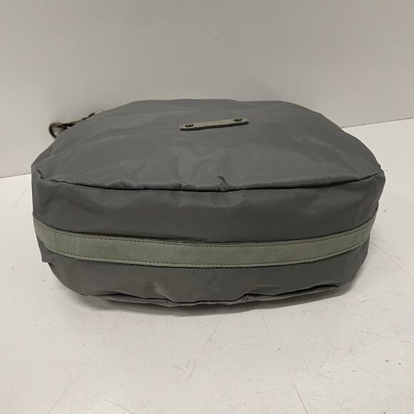 Liebeskind Berlin Leather Nylon Crossbody Shoulder Hand Bag Purse Gray Large - Picture 5 of 11